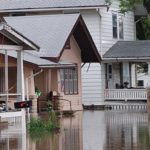 flood at the houses