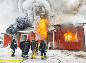 burned property